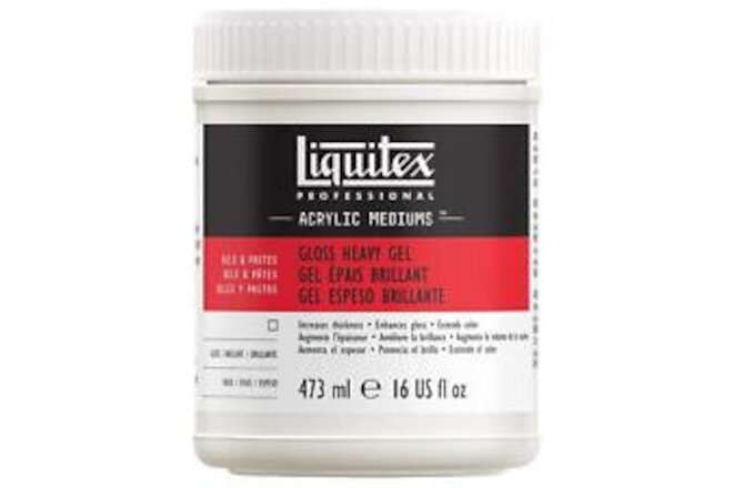 Liquitex Professional Gloss Heavy Gel Medium, 473ml (16-oz)