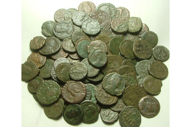 Lot genuine Ancient Roman coins Constantine/Valens/Constantius/Licinius/Claudius