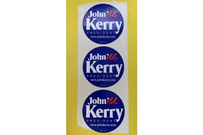 2004 John Kerry Vintage US Political Bumper Sticker Decal Campaign Presidential