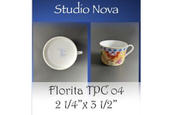 Studio Nova "FLORITA TPC 04"--Coffee Tea Cup Mug -Multi-Color Flowers - NWOT