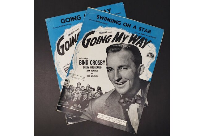 Going My Way Sheet Music 2 Songs 1944 Swinging On A Star Bing Crosby