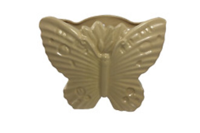 McCoy, Cream Color Butterfly Wall Pocket Planter