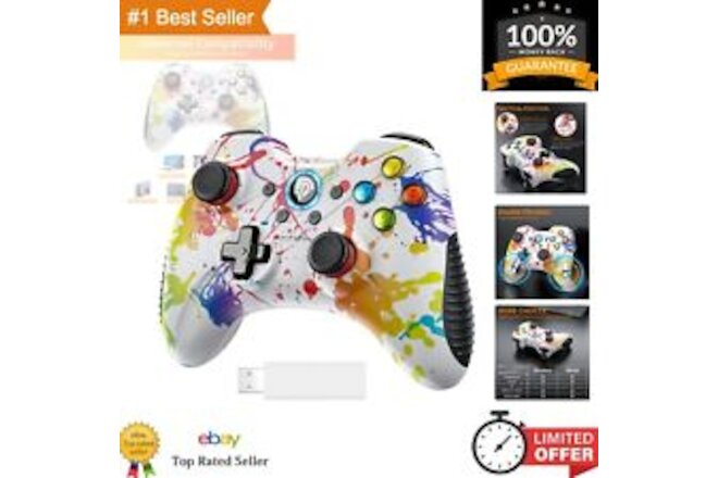 Wireless Gaming Controller for PC/PS3/Android/Switch - Dual Vibrate Gamepad J...