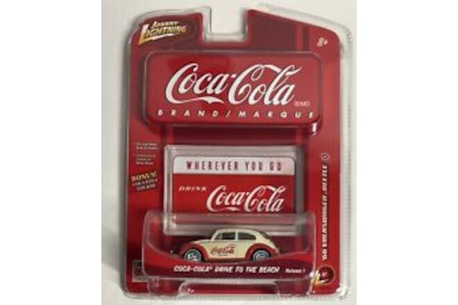 Johnny Lightning Coca Cola ‘66 Volkswagen Beetle DAMAGE PACKAGE NEW