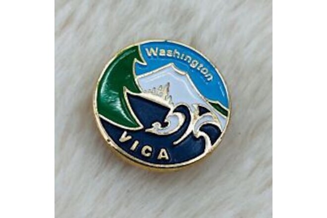 Vtg Washington VICA Vocational Club Skill Olympics Trading Pin