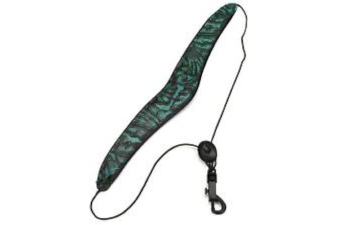 Levy's M27W-002 Deluxe Leather Saxophone Neck Strap - Jade