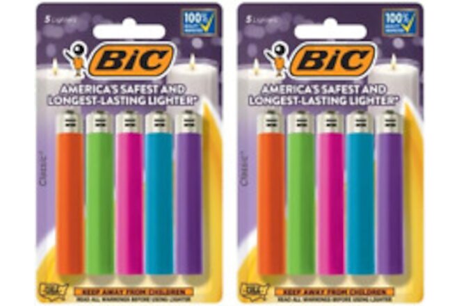 Classic Lighters, Pocket Style, Lighter for Candles, Assorted Colors (Packaging