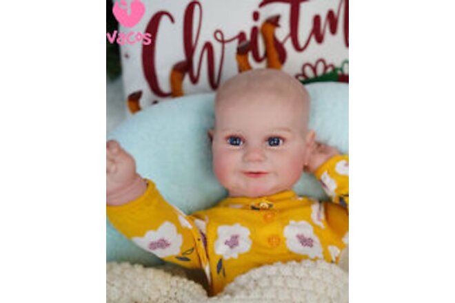 VACOS 24" Handmade Realistic Reborn Baby Dolls Vinyl Silicone Newborn Girl Doll