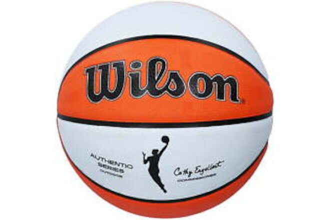 WNBA Authentic Outdoor Basketball, Orange and White, 28.5 In.