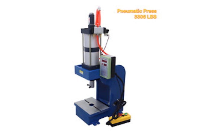 Pneumatic Press High Pressure Air Punching Machine 110V 3306lb 0.98" Die Hole