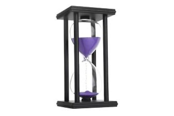 Hourglass Sand Timer,Black Wooden 30/45/60 Minute Sandglass Timer for Home,De...