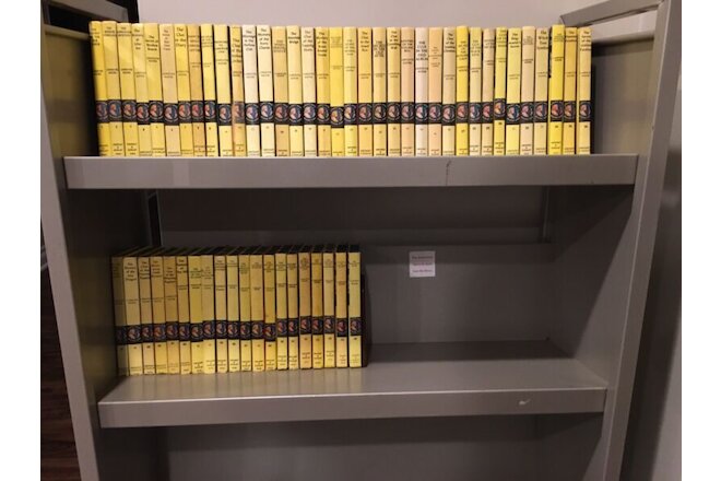 Vintage Nancy Drew Mystery Complete HC Book Set Yellow Matte 1-56 Carolyn Keene