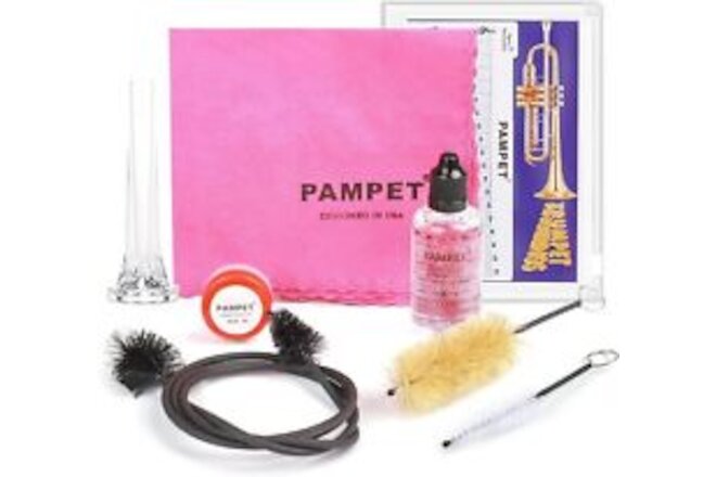 PAMPET Trumpet Care Kit, Professional Trumpet Cleaning Kit Care Your Trumpet wit