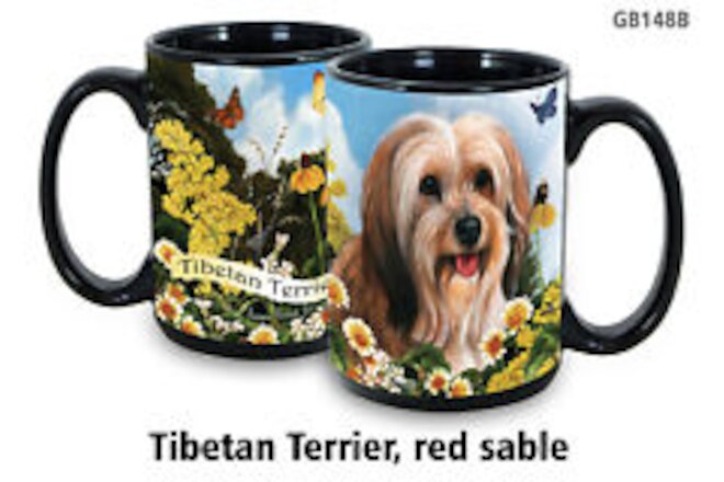 Garden Party Mug - Red Sable Tibetan Terrier