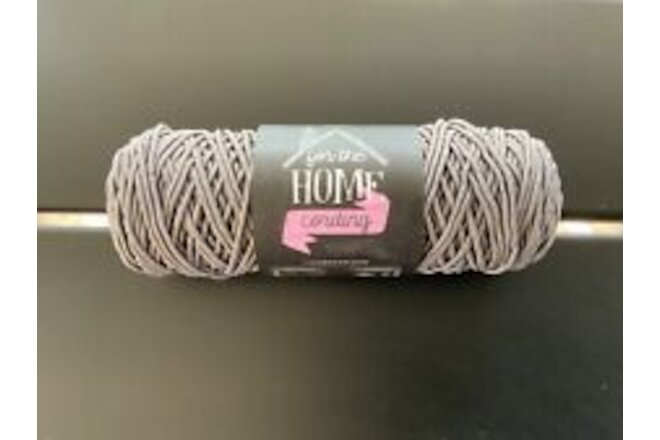 Lion Brand For The Home Cording  1 skein in“Grey”. New
