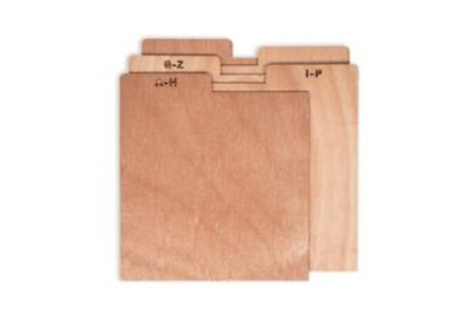 Crosley Electronics A-Z Wood Dividers For Crate in Natural