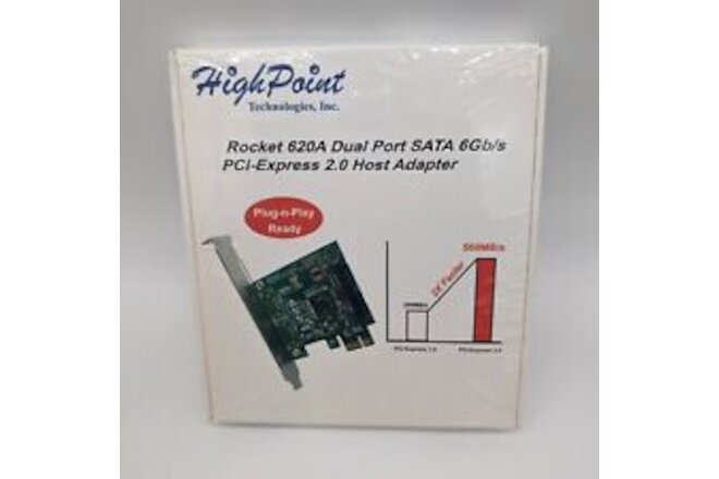 HighPoint Rocket 620 Dual Port SATA 6Gb/s PCI-Express 2.0 Host Adapter