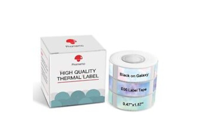 D30 Label Maker Tape-Nebula/Galaxy Series Pattern Paper, Sticker Thermal Self...