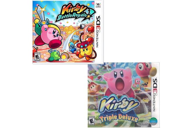 Brand New 3DS Kirby: Battle Royale & Triple Deluxe Game Bundle (Multiplayer)