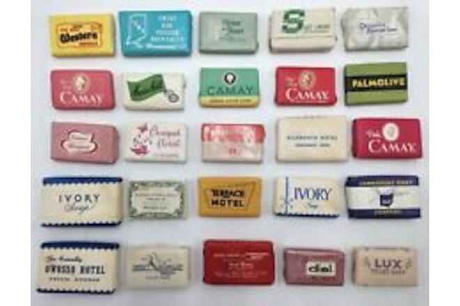 Vintage Hotel Motel Bar Soap Best Western Terrace Dial Ivory and More Lot of 25