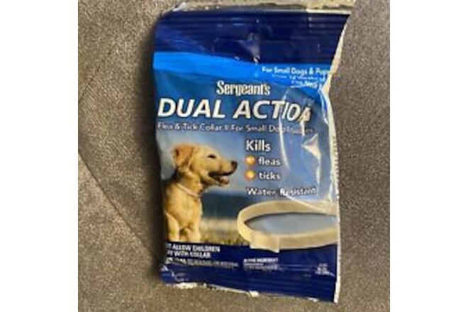 Sergeants Dual Action Flea and Tick Collar II for Small Dogs and Puppies,