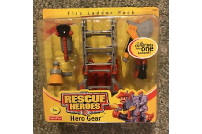 Fisher Price Rescue Heroes “Fire Ladder Pack”New In Package