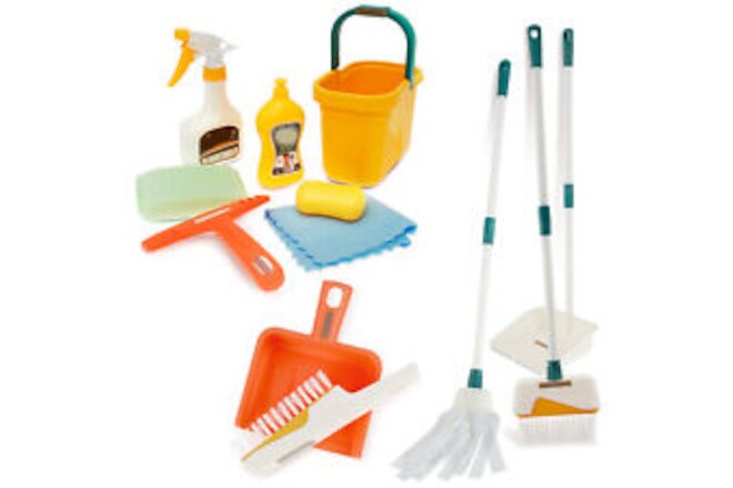 12x Kids Cleaning Set Toy Cleaning Set Educational Broom and Mop Toy .a