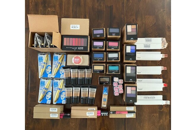 Bulk Cosmetics Wholesale Lot over 200 Pcs Maybelline Makeup Resell NIB FAST SHIP