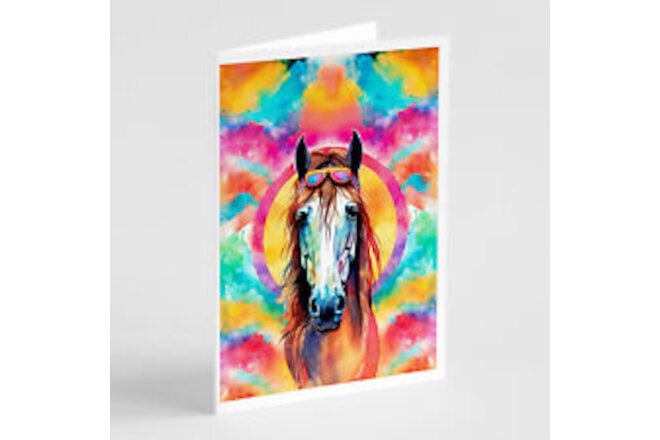 Hippie Animal Horse Greeting Cards and Envelopes Pack of 8 DAC3997GCA7P