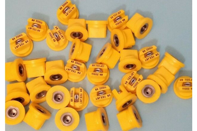 Lot of 34 TeeJet Extended Range Flat Spray Tip 110° Yellow 0.2 GP XR11002VS