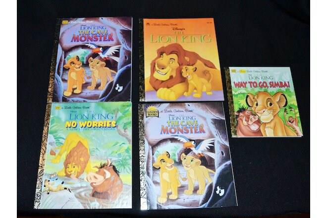 Disney The Lion King Golden Books Vintage 1994, 1995, 1996