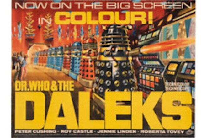 Dr Who and The Daleks Lobby Poster Print 8 x 10 Reproduction
