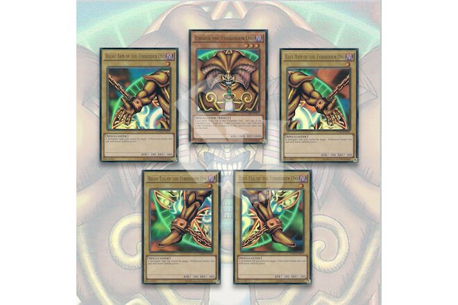 YuGiOh COMPLETE EXODIA SET ▪️ ALL 5 PIECES | The Forbidden One ▪️ ULTRA RARE 💎