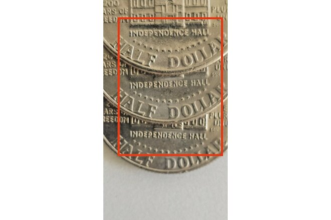 1776- 1976 BICENTENNIAL Half Dollar Kennedy Coin U.S. with Error Coin Lot#1