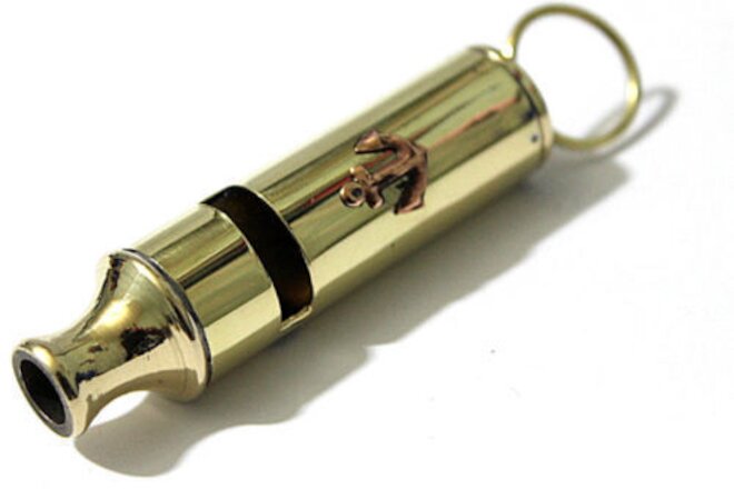 Solid Brass Hunter Whistle --"Metropolitan" Type Whistle High Quality Style Gift