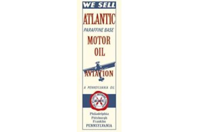 We Sell Atlantic Aviation Motor Oil NEW Sign, 16 x 48" USA STEEL XXL Size