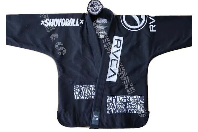 Brand NEW Shoyoroll RVCA Batch#105 Black BJJ GI A2H With Bag Jiu-jitsu Best Bjj