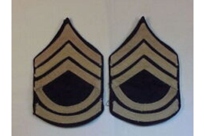 ORIG'L, MINT PAIR of 30's T/SGT Rank For Summer Khaki Uniforms #1 SALE PRICED!