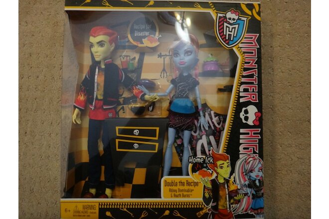 New Monster High Dolls Double The Recipe Abbey Bominable and Heath Burns
