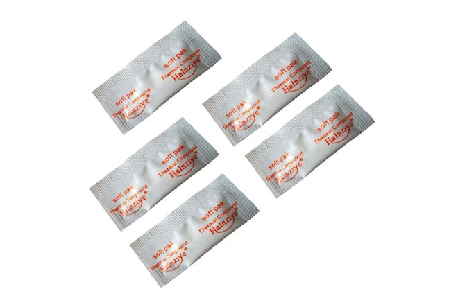 5x White Thermal Paste Grease Heatsink Compound 0.6g Soft Pack