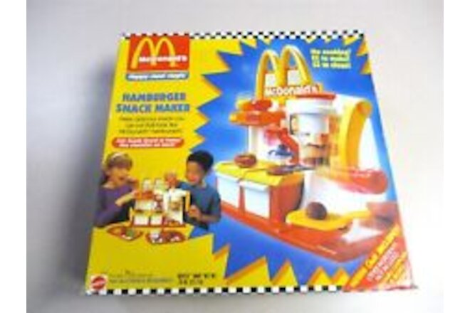McDonalds 1993 Happy Meal Magic Hamburger Snack Maker by Mattel - New In Box