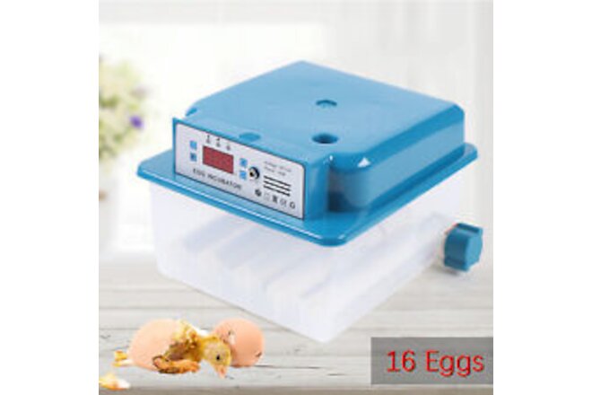 16 Eggs Digital Incubator with Fully Automatic Egg Turning Humidity Chicken Duck