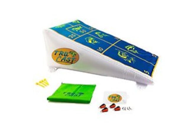CAST-A-WAY | TruCast Inflatable Outdoor Fishing Game |  White-blue-orange