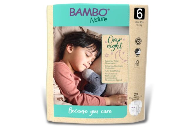 Bambo Nature Diaper Size 6 1000021012 40 Ct