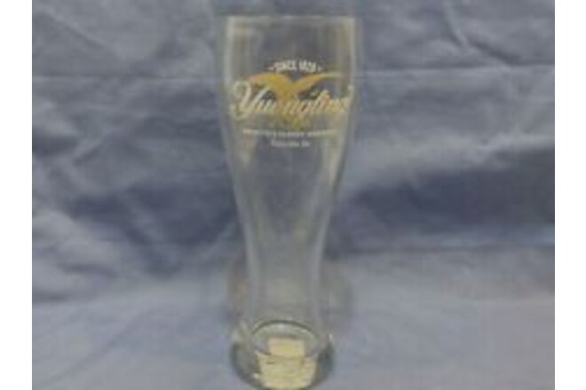 New YUENGLING BEER Tall 9" Tapered Pilsner Glass 23 Ounce