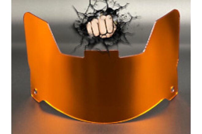 Orange Chrome Full Size Helmet Visor (Display Only)Replica/Speed/Flex Compatible
