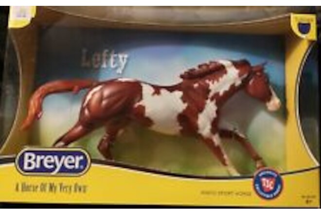 Breyer 2023 TSC Lefty Pinto Running Race Horse Cigar Mold Hand Picked NEW in Box