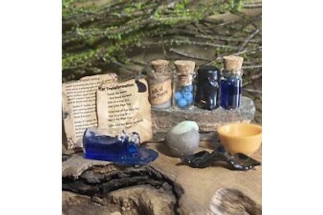 Dollhouse Miniature Magical Potion Bottle and Accessories Lot, Witch, Wizard