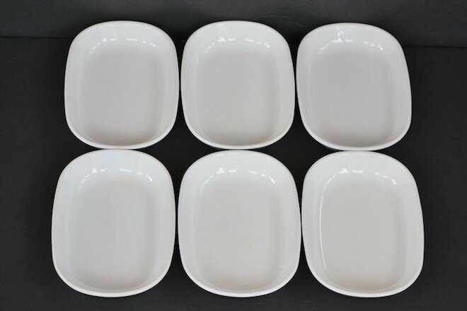 Corning Ware Sidekick White Side Plates P-140-B  6.75 x 4.5 x 1 Set of 6