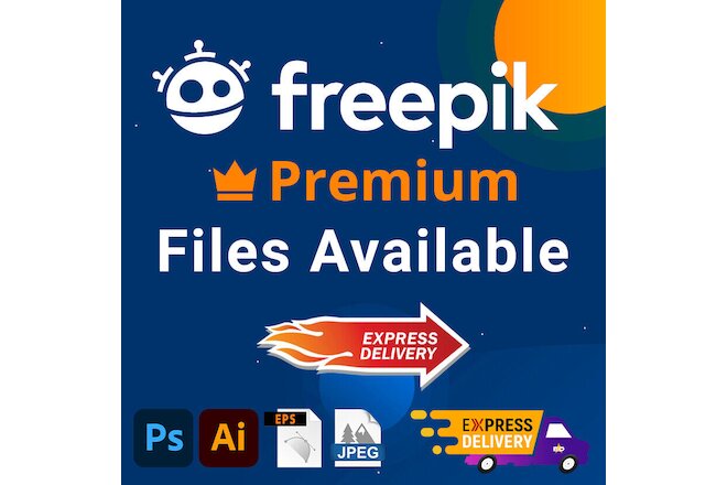 Freepik Premium Files .AI .PSD .EPS .JPEG Icons. Your choice. Fast shipping